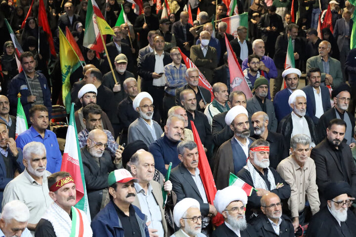 سخنرانی معاون آموزش حوزه های علمیه در اجتماع مردمی ساری