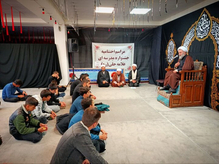 تصاویر/  مراسم اختتامیه جشنواره مدرسه ای علامه حلی (ره) مدرسه علمیه رسول اکرم (ص) تکاب
