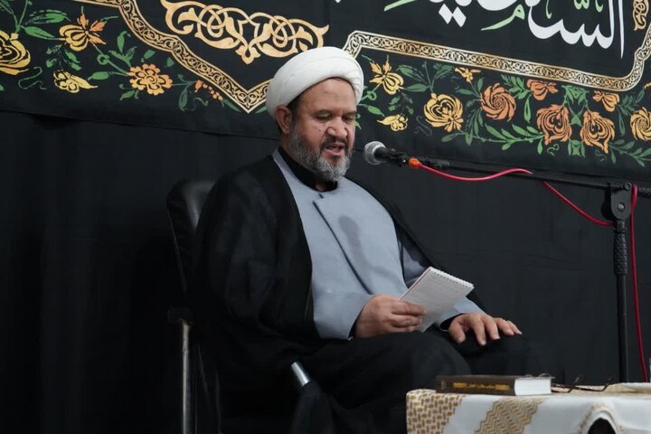 تصاویر/ مراسم عزاداری ایام فاطمیه در مدرسه علمیه نقده