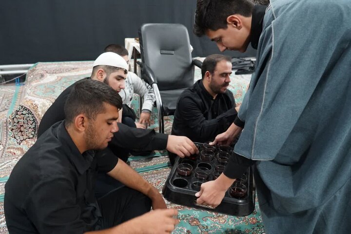 تصاویر/ مراسم عزاداری ایام فاطمیه در مدرسه علمیه نقده