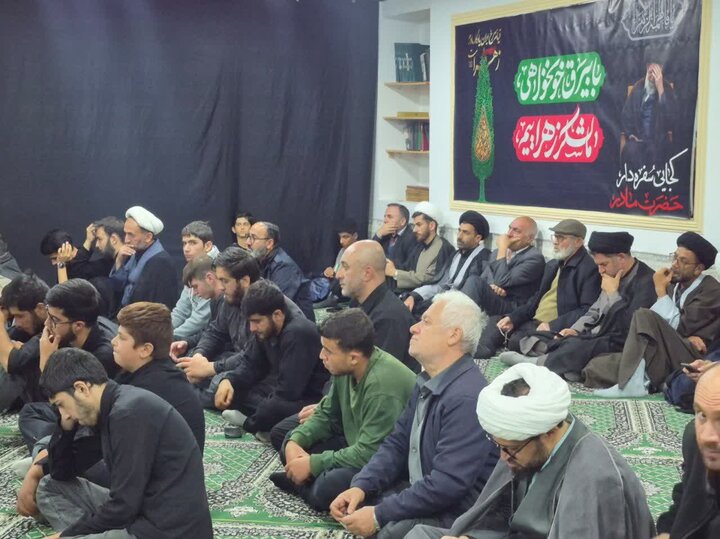 تصاویر/ مراسم چهارمین سالگرد شهادت طلبه بسیجی آرمان علی وردی در مدرسه علمیه جعفریه خلخال