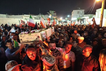 تصاویر/ استقبال از شهید گمنام در شهر بنک
