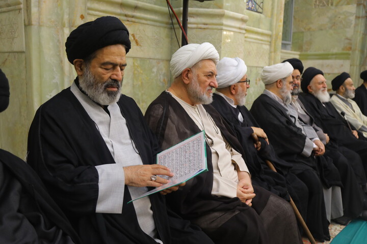 تصاویر/ مراسم اربعین مرحوم آیت الله العظمی شبیری زنجانی