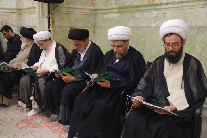 تصاویر/ مراسم اربعین مرحوم آیت الله العظمی شبیری زنجانی