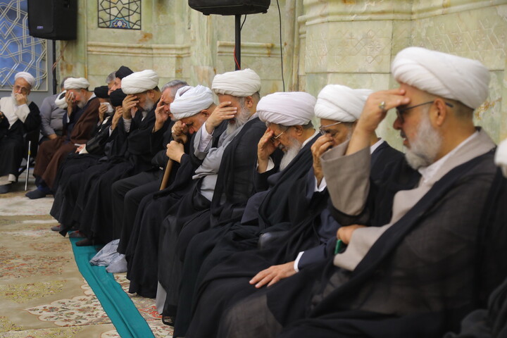 تصاویر/ مراسم اربعین مرحوم آیت الله العظمی شبیری زنجانی
