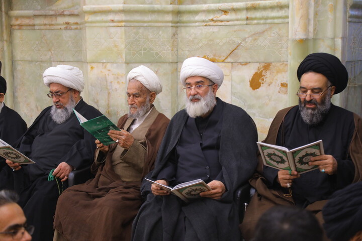 تصاویر/ مراسم اربعین مرحوم آیت الله العظمی شبیری زنجانی
