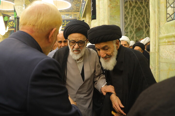 تصاویر/ مراسم اربعین مرحوم آیت الله العظمی شبیری زنجانی
