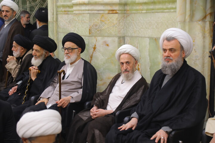 تصاویر/ مراسم اربعین مرحوم آیت الله العظمی شبیری زنجانی