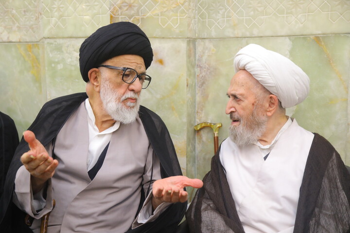 تصاویر/ مراسم اربعین مرحوم آیت الله العظمی شبیری زنجانی