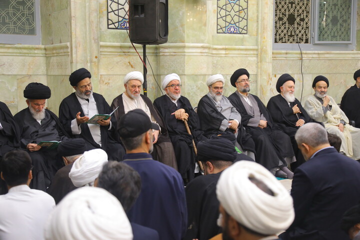 تصاویر/ مراسم اربعین مرحوم آیت الله العظمی شبیری زنجانی