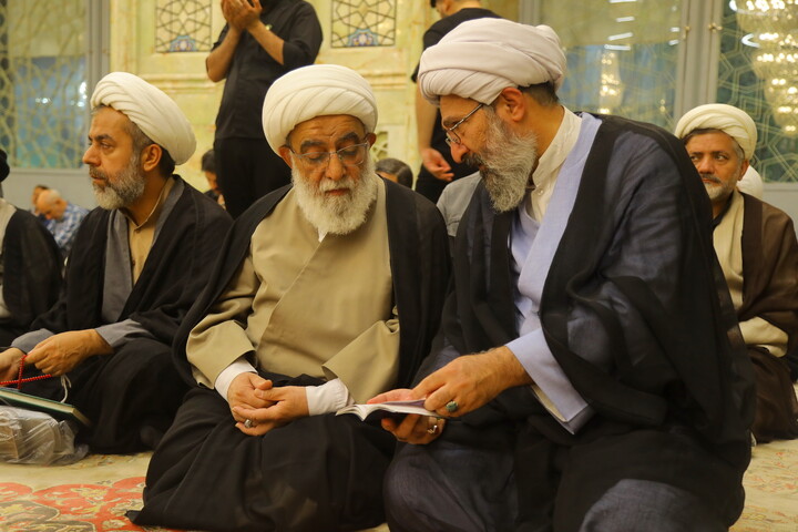 تصاویر/ مراسم اربعین مرحوم آیت الله العظمی شبیری زنجانی