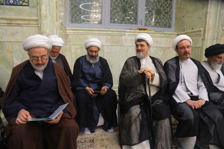 تصاویر/ مراسم اربعین مرحوم آیت الله العظمی شبیری زنجانی