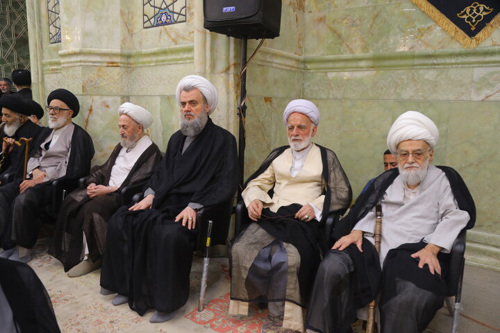 تصاویر/ مراسم اربعین مرحوم آیت الله العظمی شبیری زنجانی