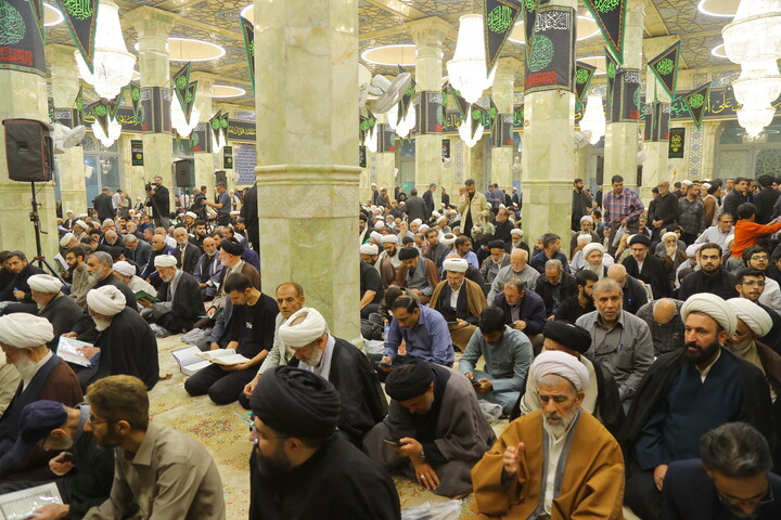 تصاویر/ مراسم اربعین مرحوم آیت الله العظمی شبیری زنجانی