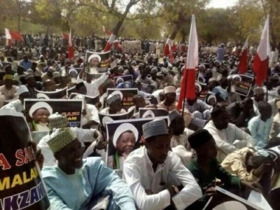  تجمع حاشد في نيجيريا دعما للثورة البحرينية
