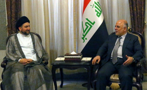 رئيس المجلس الاعلى الاسلامي العراقي السيد عمار الحكيم والرئيس العراقي حيدر العبادي 