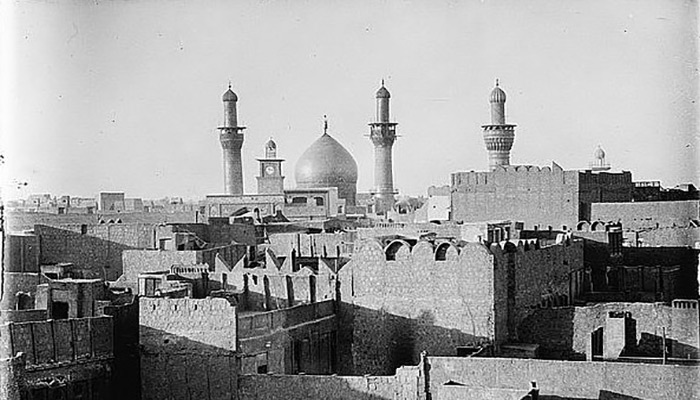 صورة قديمة لمدينة كربلاء