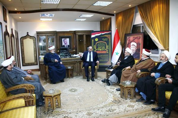تجمع العلماء المسلمين في لبنان التقى وزير الأوقاف السوري