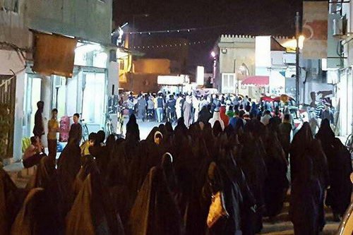 تظاهرات في مناطق مختلفة من البحرين