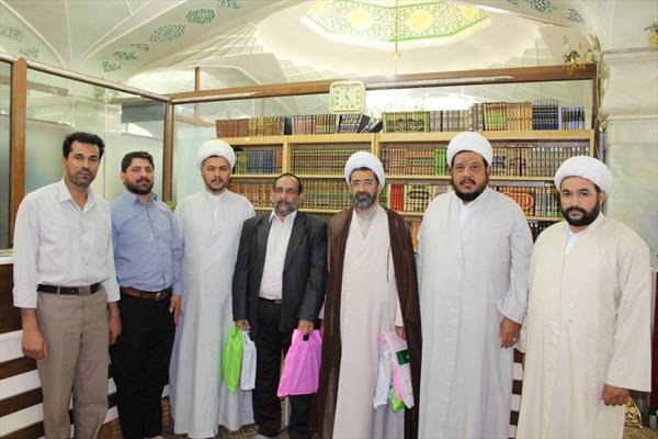 رئيس مؤسسة تراث الشيعة في قم المقدسة في ضيافة قسم الشؤون الفكرية في العتبة العلوية