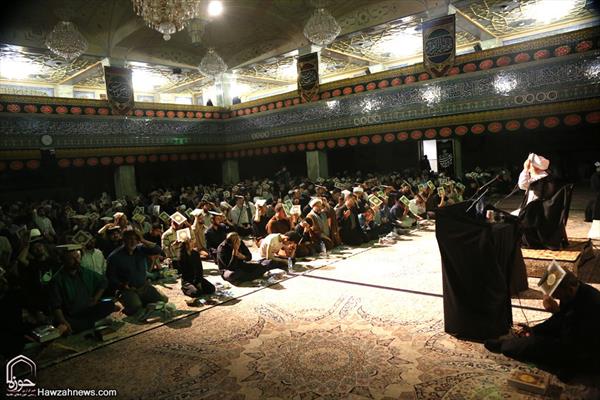 آية الله العظمى مكارم الشيرازي يشارك في إحياء ليلة التاسع عشر من شهر رمضان المبارك
