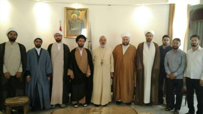 الشيخ جبري وعلماء إيرانيون زاروا كنيسة مار الياس بطينا في لبنان