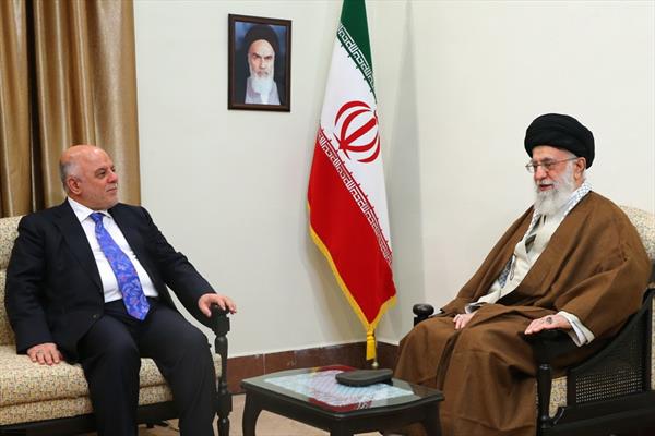 الإمام الخامنئي يستقبل الرئيس العراقي حيدر العبادي