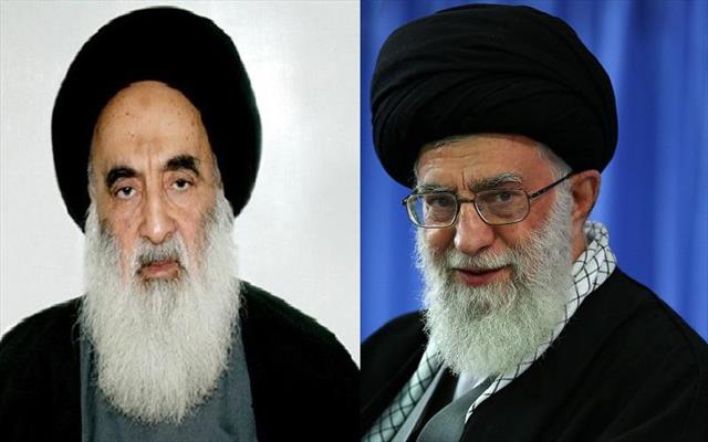  قائد الثورة الإسلامية وآية الله السيستاني
