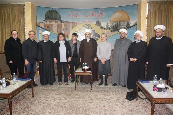 وفد من آباء الكنيسة اللوثرية الإنجيلية في كوبنهاغن زار تجمع العلماء المسلمين في لبنان