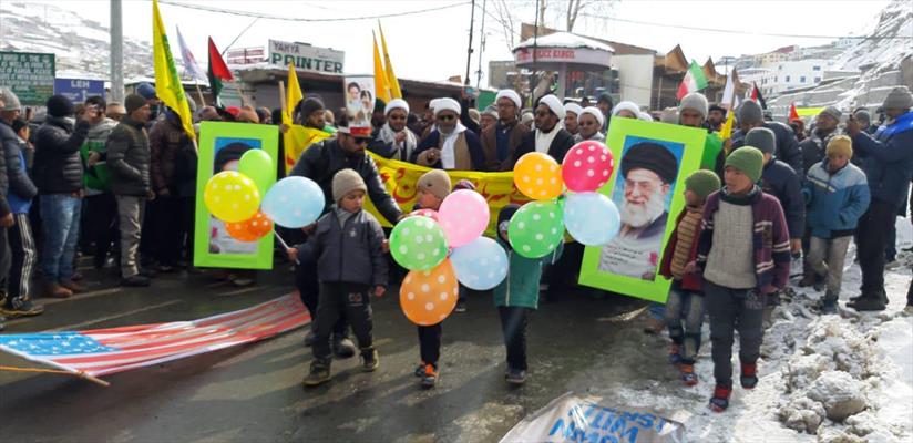 مسيرات في كشمير احتفاءً بذكرى انتصار الثورة الإسلامية