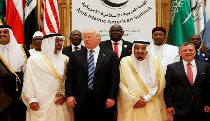 العلاقة بين بعض الدول العربية وبين امريكا