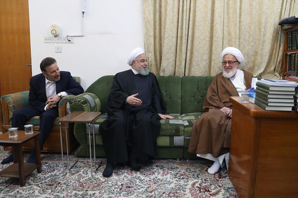 المرجع الفیاض مستقبلا الرئيس روحاني