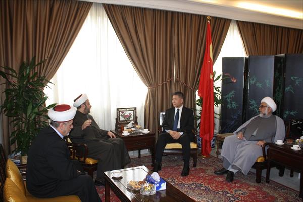 وفد من تجمع العلماء المسلمين في لبنان زار سفارة الصين واطلع على أحوال المسلمين في الصين
