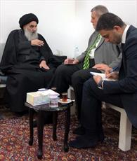 بالصورة .. مكتب المرجع السيد السيستاني ينشر تفاصيل اللقاء مع كوبيتش