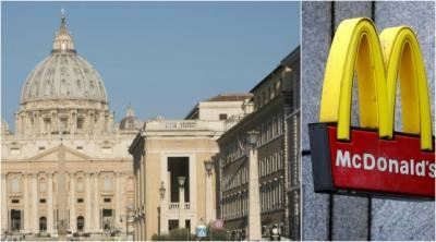 Disagreements over McDonald branch in Vatican 