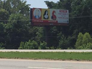 Little Rock Mosque's Billboard Profiles Veiled Women Across Different Faiths