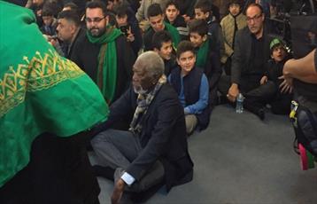 Holywood actor 'Morgan Freeman' attends Ashura ceremony in London