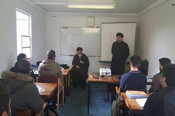 Grand Ayat. Sistani’s Representative visits Seminary Schools in England