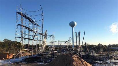 Fire destroys partially constructed  Mosque in Texas  