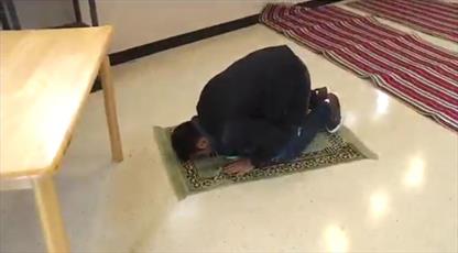 Prayer room for Muslim students in McMurry University, Texas