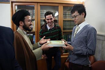 Japanese Youth Converts to Islam at   Razavi Shrine