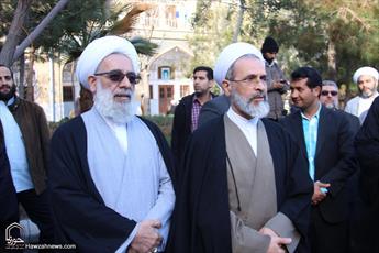 Photos: Iranian Seminary Students voice solidarity with Bahrain's Shaykh Isa Qasim 