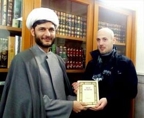 Hungarian Ph.D. student converts to Islam at Imam Ridha (as) Holy Shrine