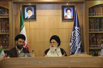 Senior cleric Ayat. Alavi receives German priests in Qom