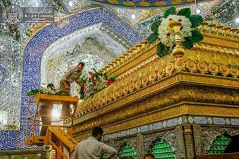 Imam Ali Shrine decorated for Imam Mahdi's birth anniv.