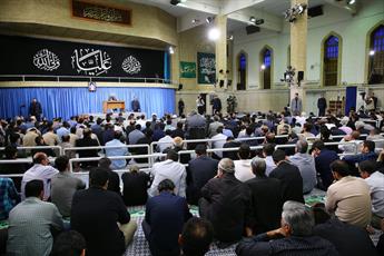 Mourning event for Imam Ali (as) held in Ayatollah Khamenei's presence 