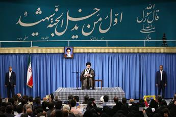 Families of Martyred border guards and shrine defenders met with Ayatollah Khamenei