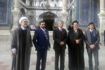 Indian Ambassador to Iran visits Lady Masuma (sa) Shrine