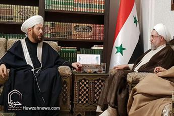 Ayatollah Araki meets with Syrian Grand Mufti