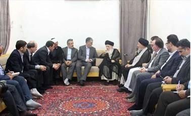 Grand Ayat. Hakim receives Iranian culture minister